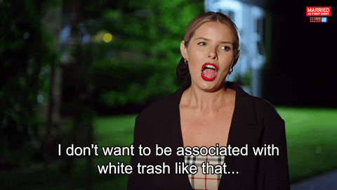 Olivia Frazer from Married at First Sight Australia says she doesn't want to be associated with white trash. Referring to Dom. 