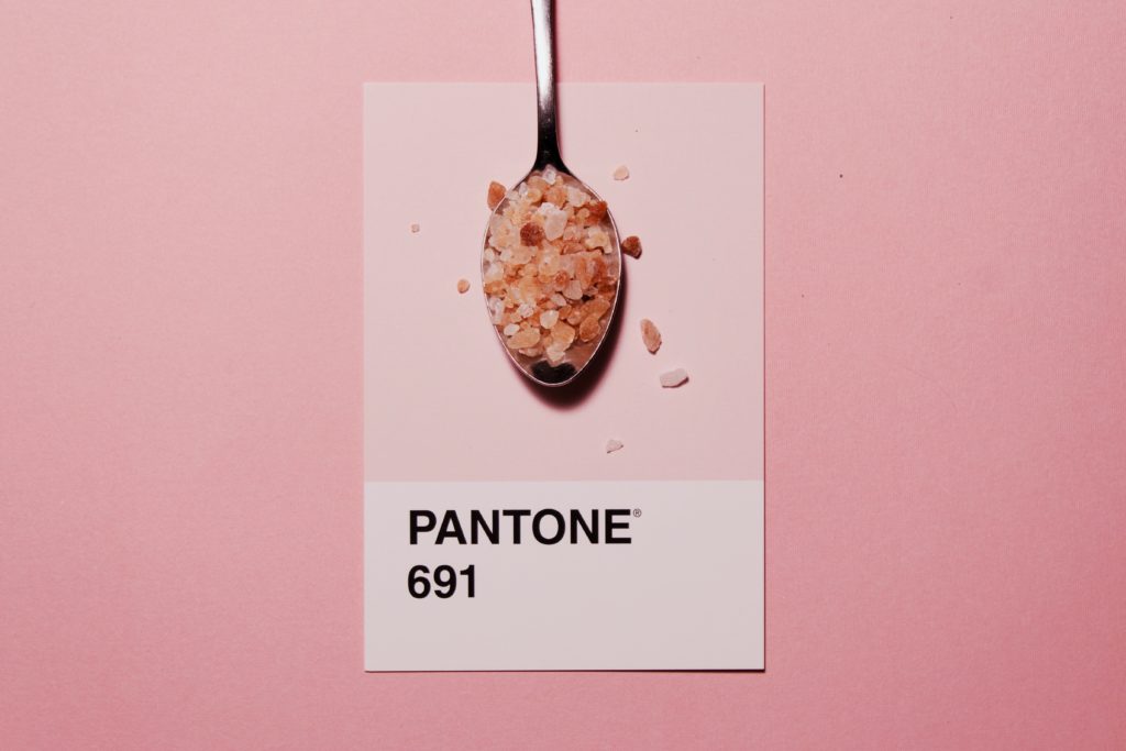Pink Background with Colour Pantone 691 for Branding